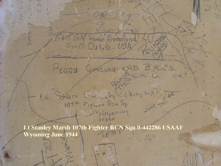 Lt Stanley Marsh 107th Fighter RCN Sqn 0-442286 USAAF Wyoming June 1944